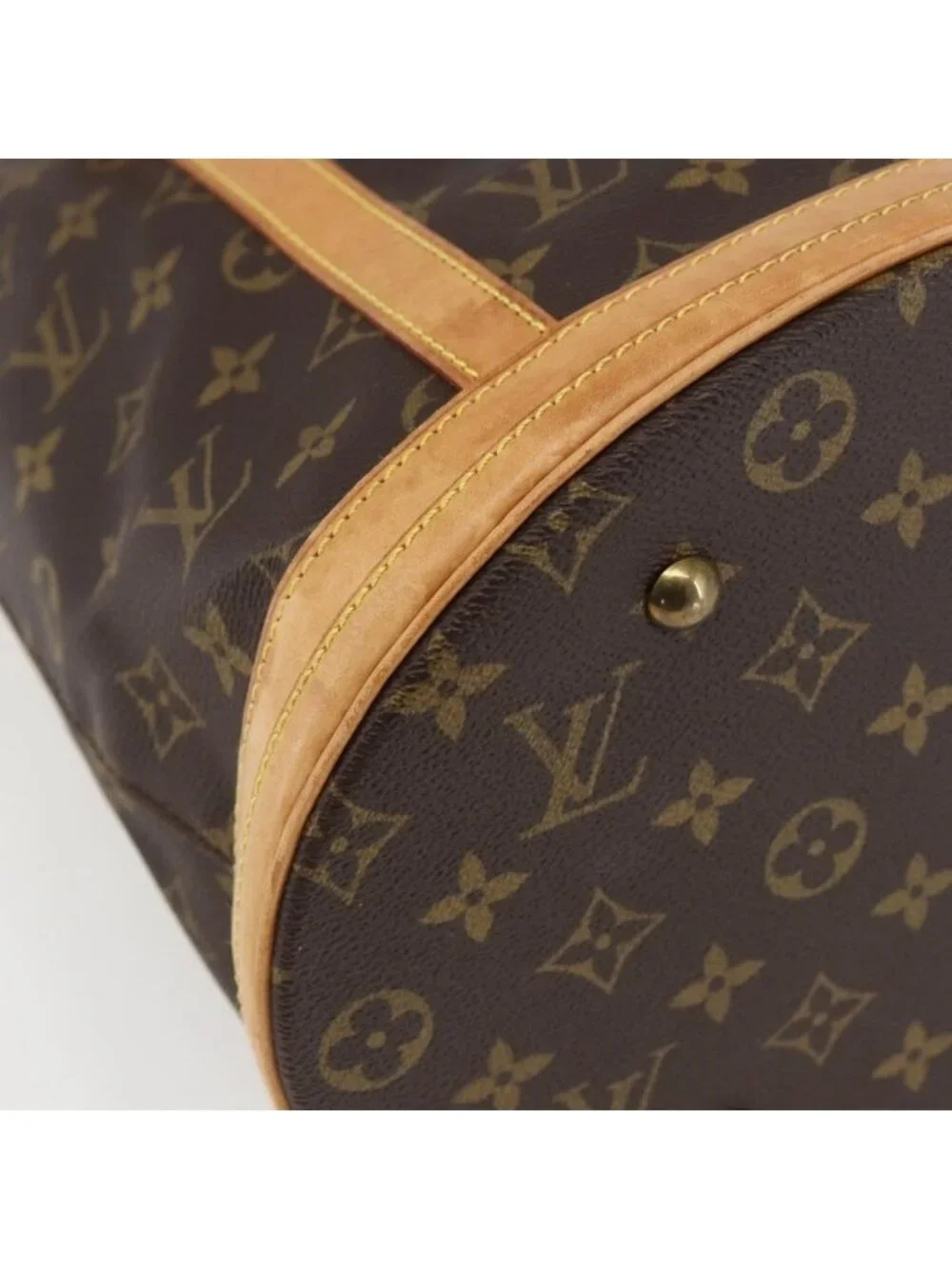 Authentic LOUIS VUITTON Monogram Bucket GM Shoulder Bag M42236 LV